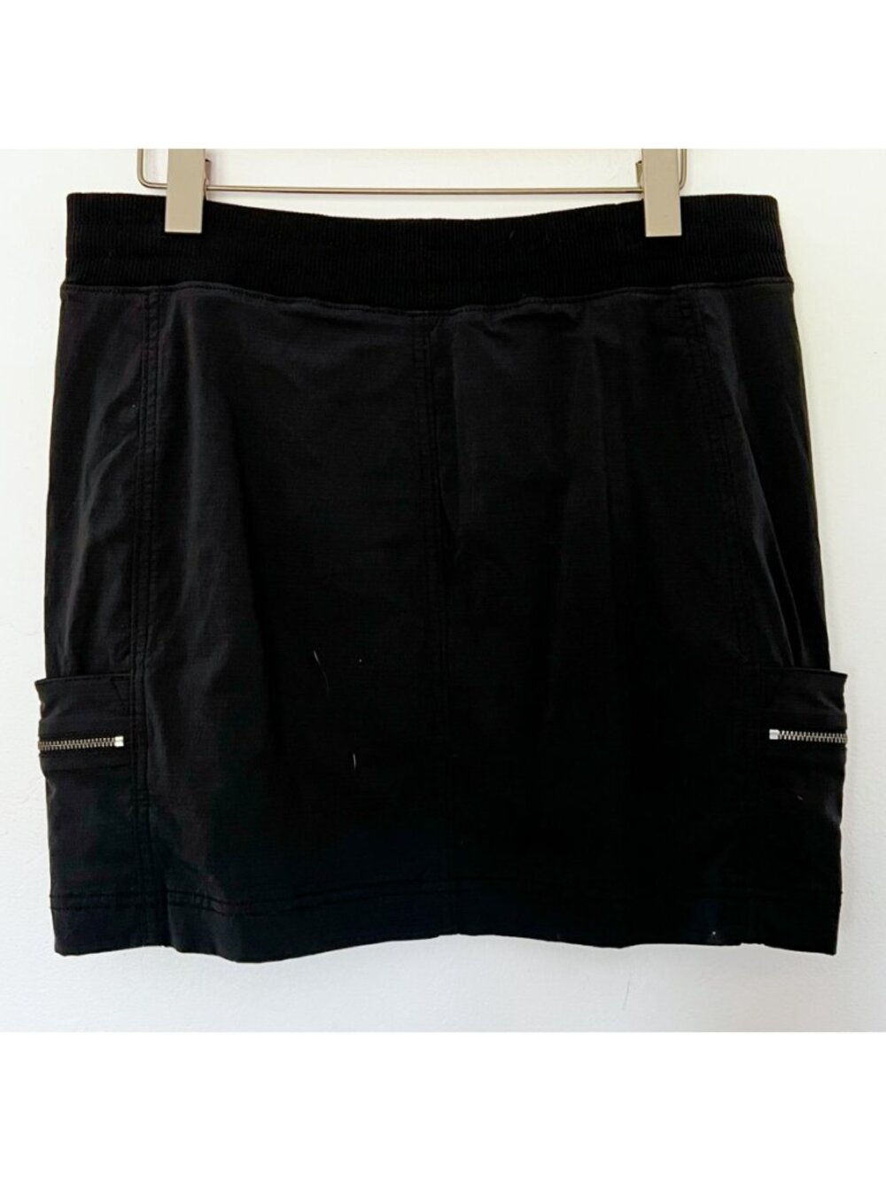 Vtg Athleta Trekkie Skort Black Sz 10 Cargo Zip Pockets Gorpcore Athleisure Golf - Picture 4 of 10